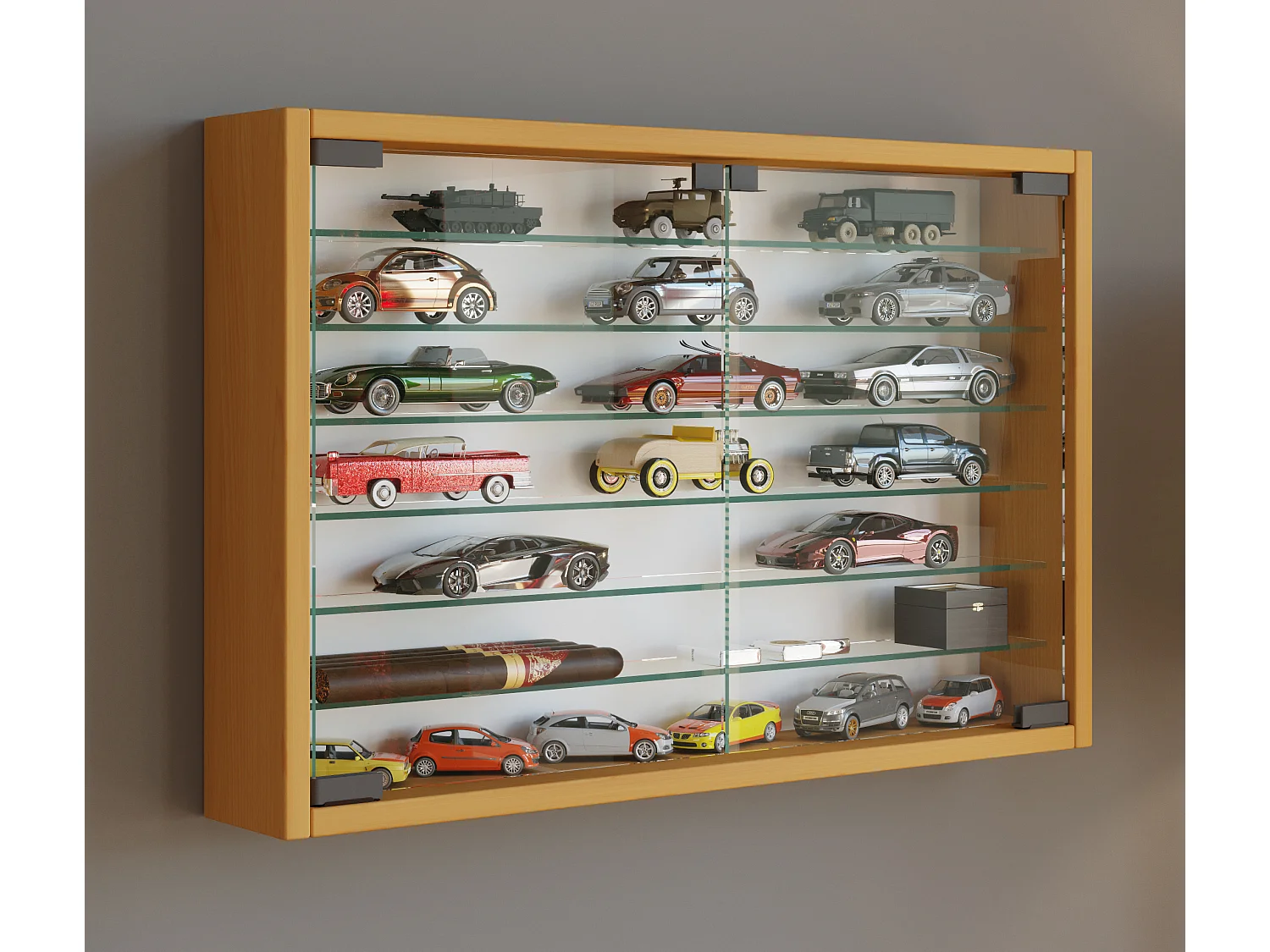 Wall display cabinet Mandosa Book H. 40 x W. 60 x D. 10 cm