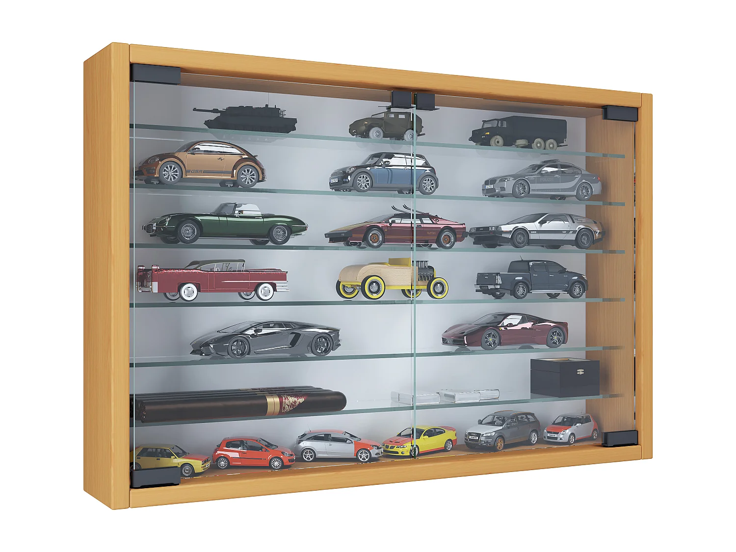 Hangende vitrine wandvitrine Mandosa XL