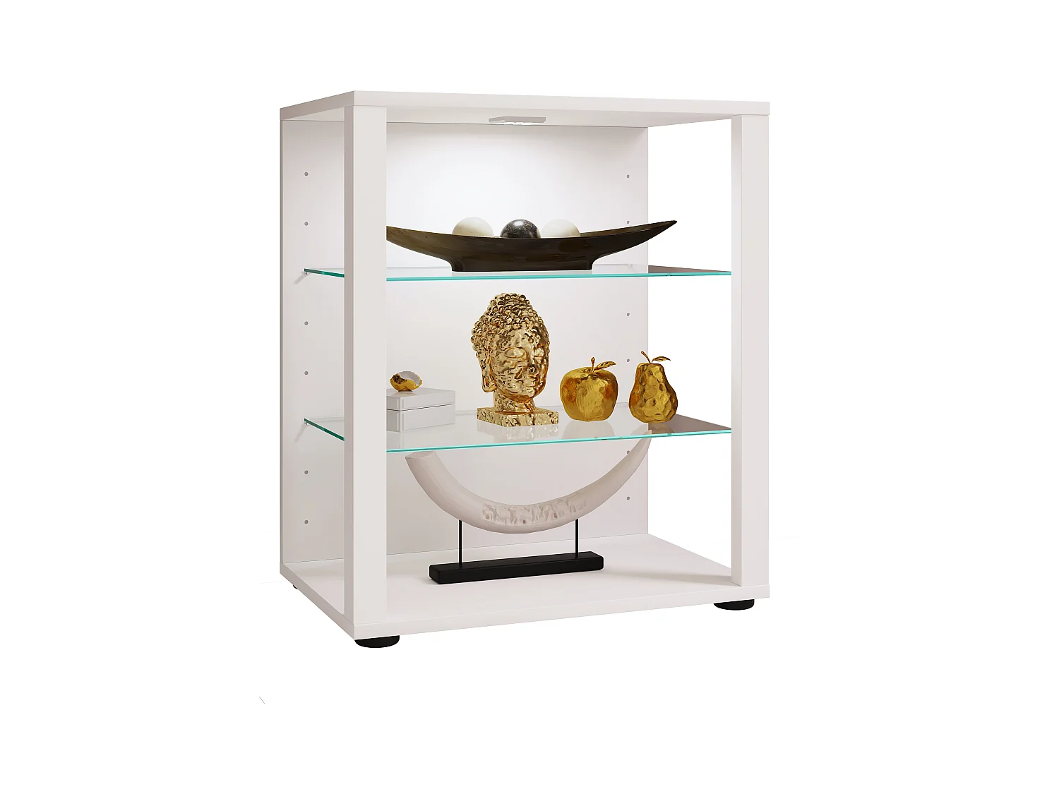 Standing cabinet Glasol White H. 60 x W. 52 x D. 35 cm