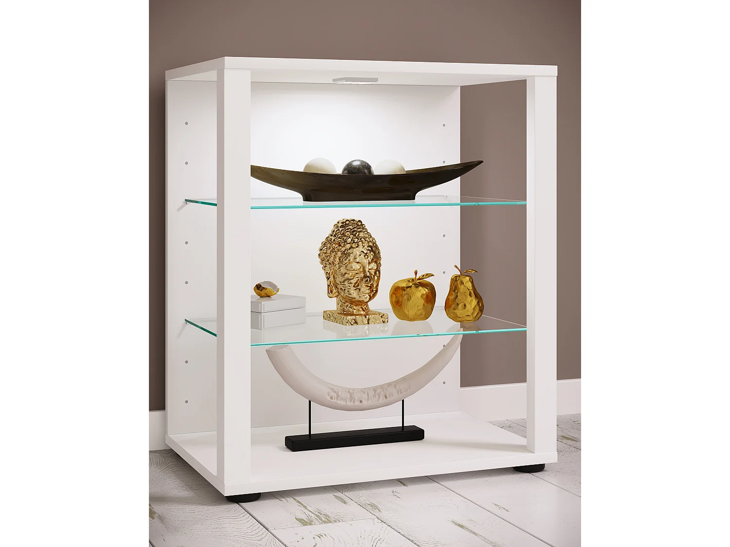 Armário em pé Glasol Branco A. 60 x L. 52 x P. 35 cm