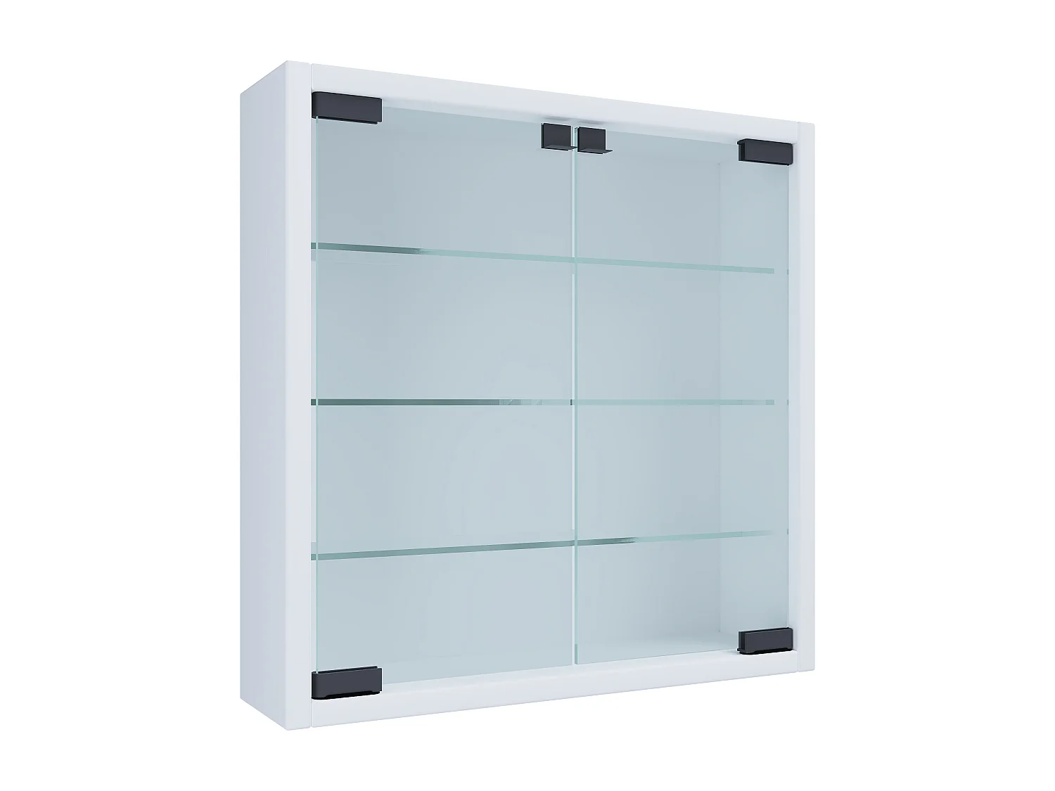 Wall display cabinet Mandosa White H. 40 x W. 40 x D. 10 cm
