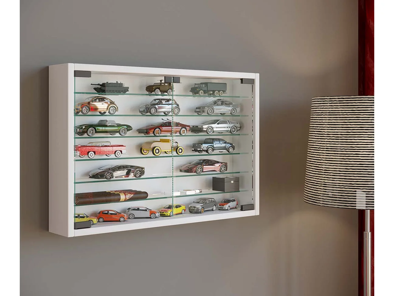 Hangende vitrine wandvitrine Mandosa XL