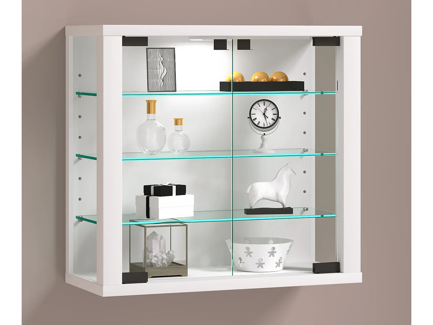 Wandvitrinekast Glazen vitrine Vitrosa S