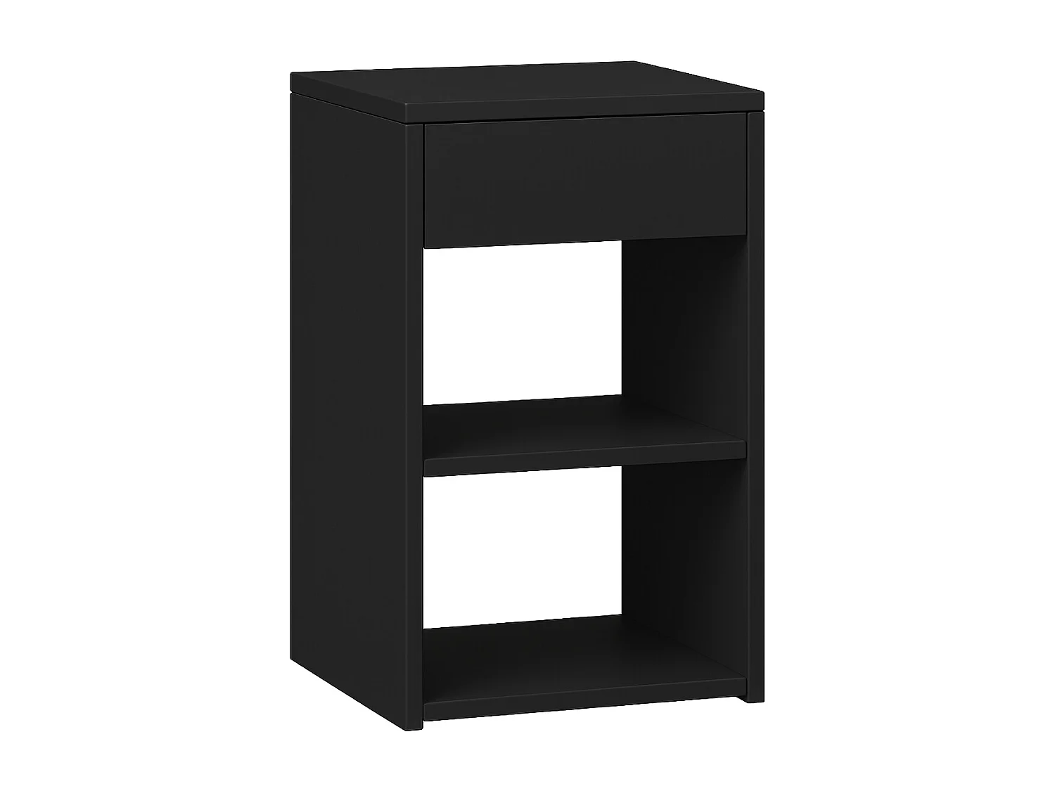 Armário de cabeceira VCM | mesa de cabeceira | mesa de cabeceira | dimensões aprox. A. 65 x L. 35 x P. 35 cm - Sledo Maxi (Preto)