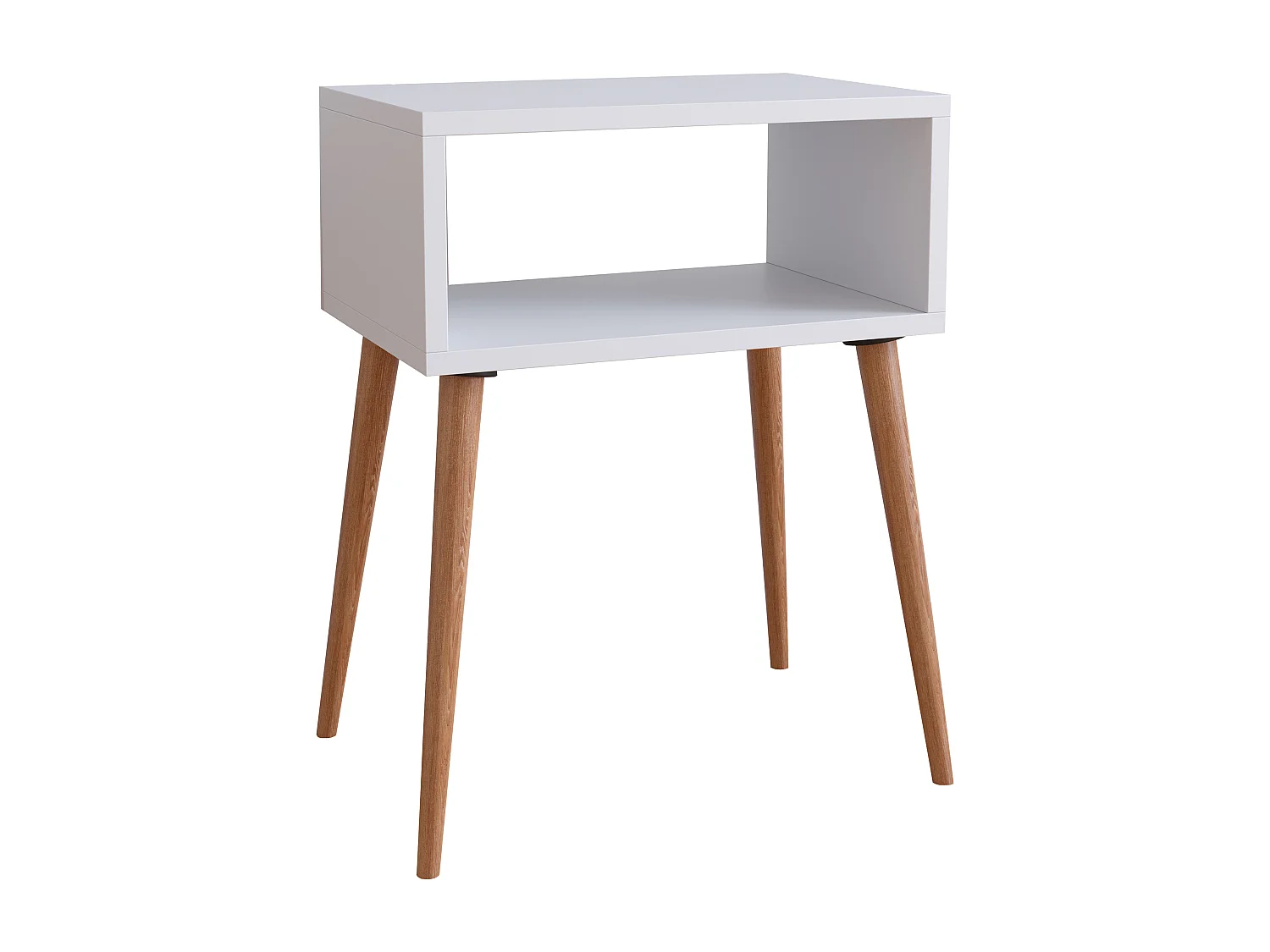 Houten bijzettafel nachtkastje Singol M