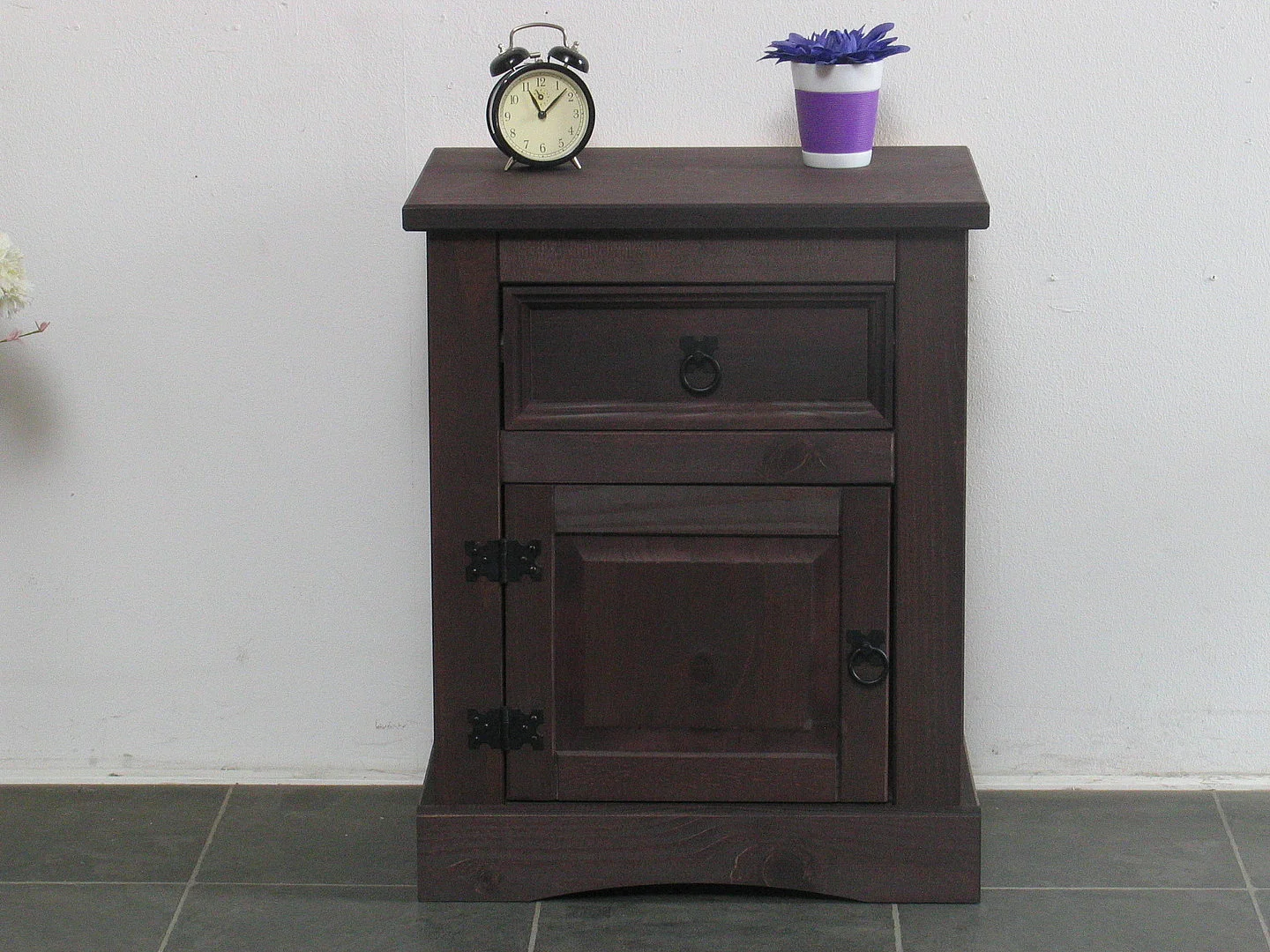 New Mexico Nachttisch mit 1 Schublade braun.