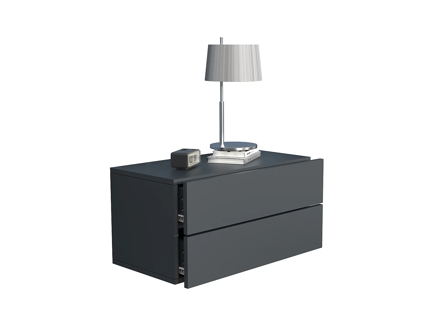 bedside table Usal Anthracite H. 30 x W. 60 x D. 32 cm