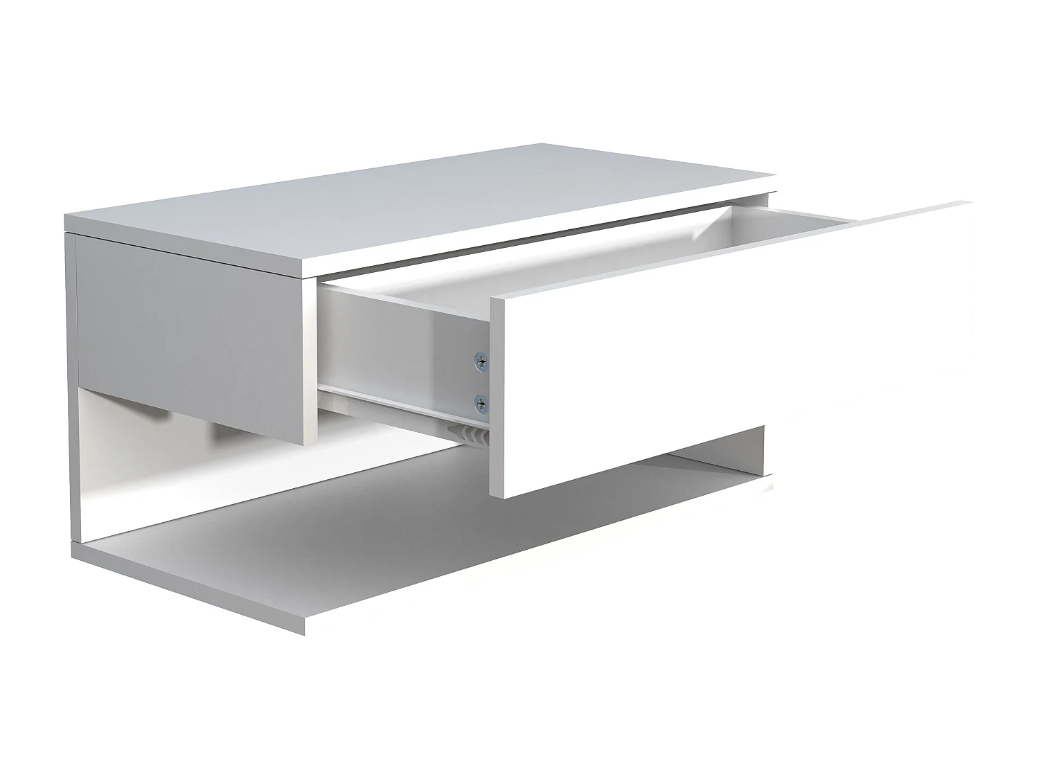 Houten muur hangende nachtkastje Usal XL 60cm