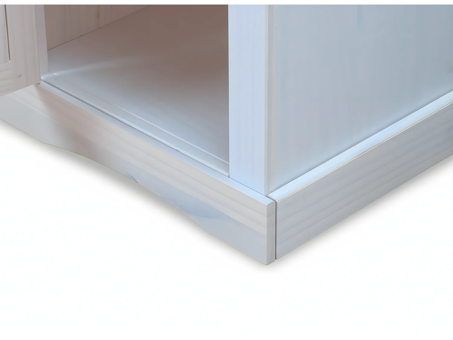 2 nachtkastjes wit New Mexico.