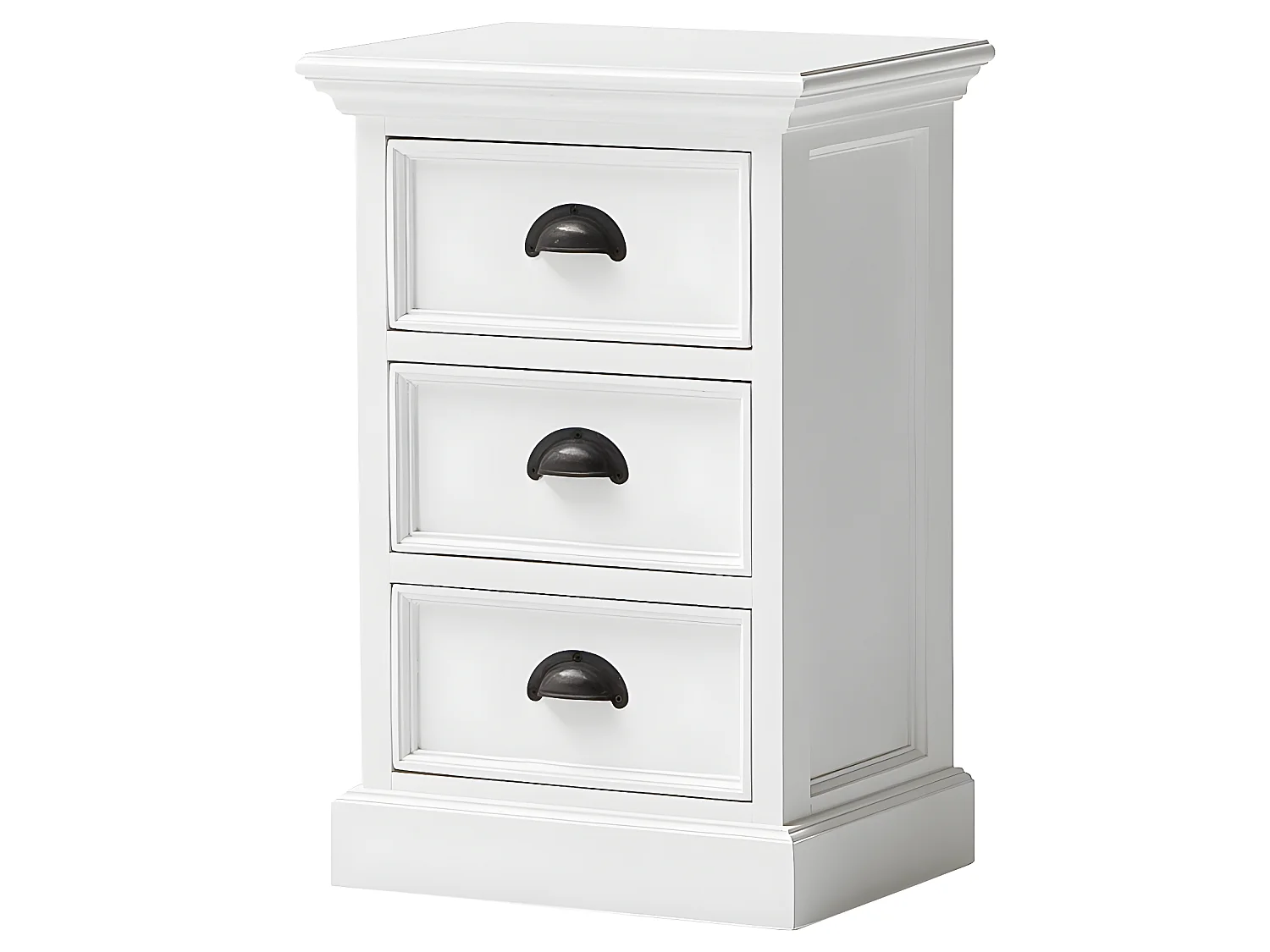 Halifax nachtkastje met 3 lades, in wit.
