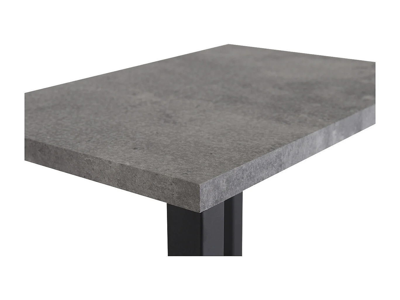 Table de Chevet Double "Rise" 70cm Gris & Noir