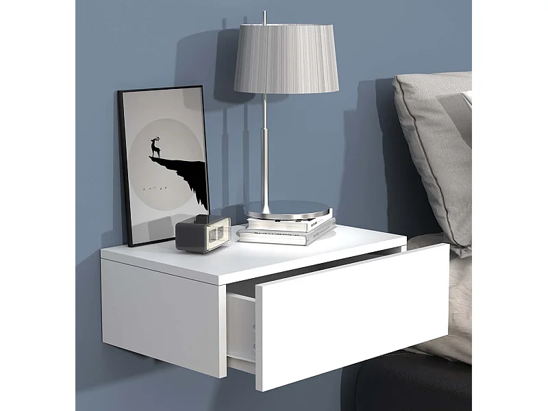 Houten muur hangende nachtkastje Usal M 45 cm