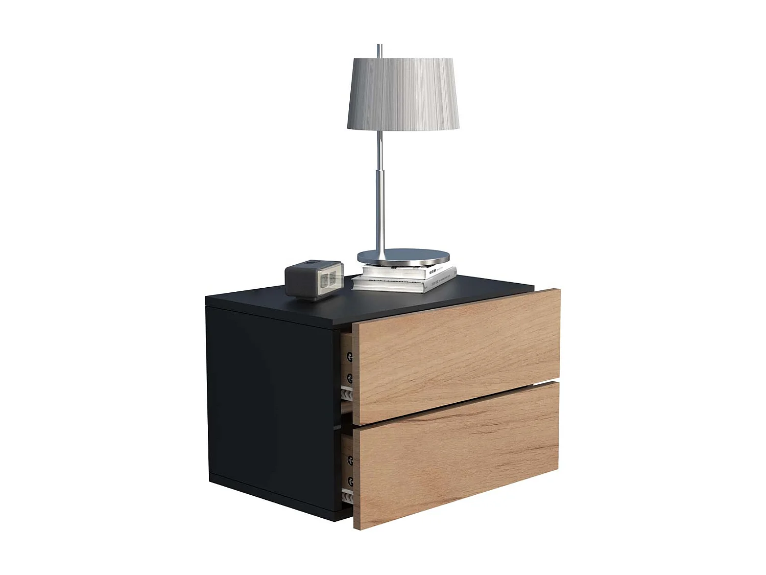 Drewniana ściana wisząca stolik nocny Usal L 45 cm