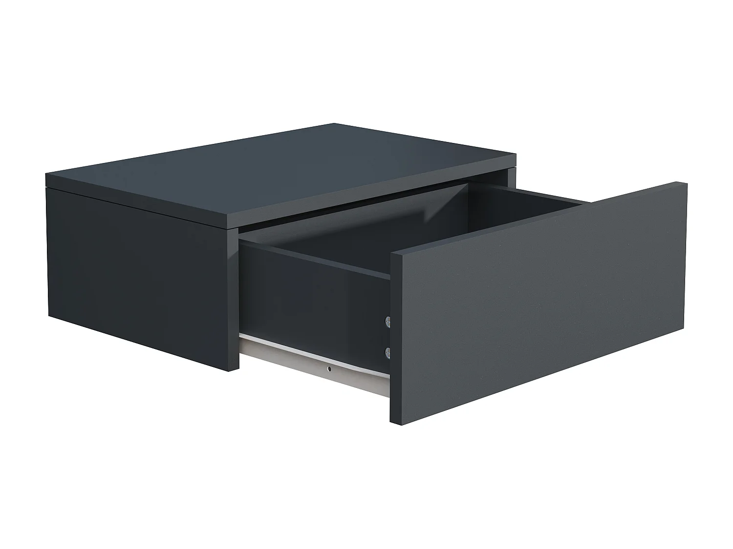 bedside table Usal Anthracite H. 15 x W. 45 x D. 30 cm