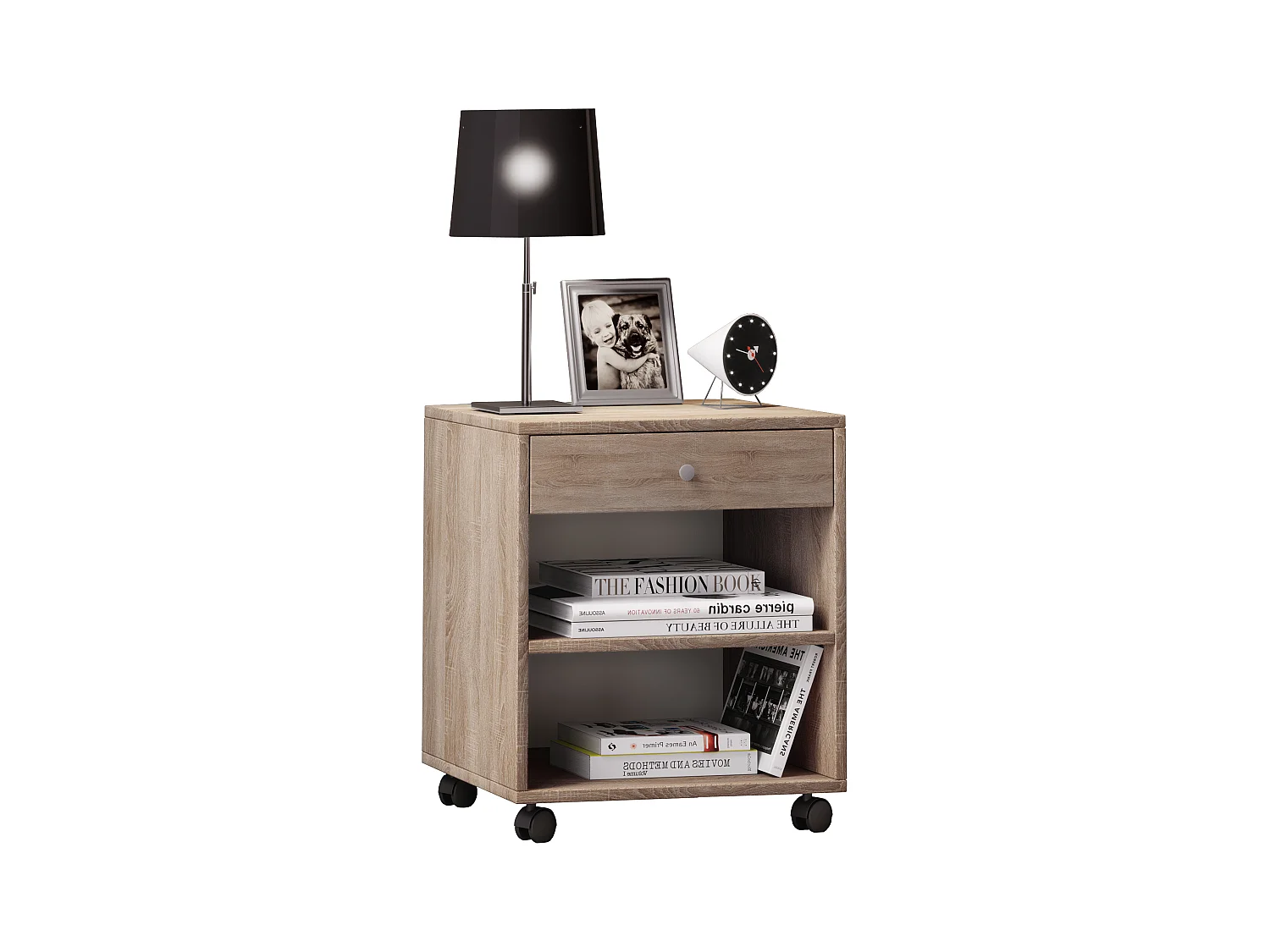 bedside table Rolda Sonoma oak (Sägerau) H 54 x W 45 x D 38 cm