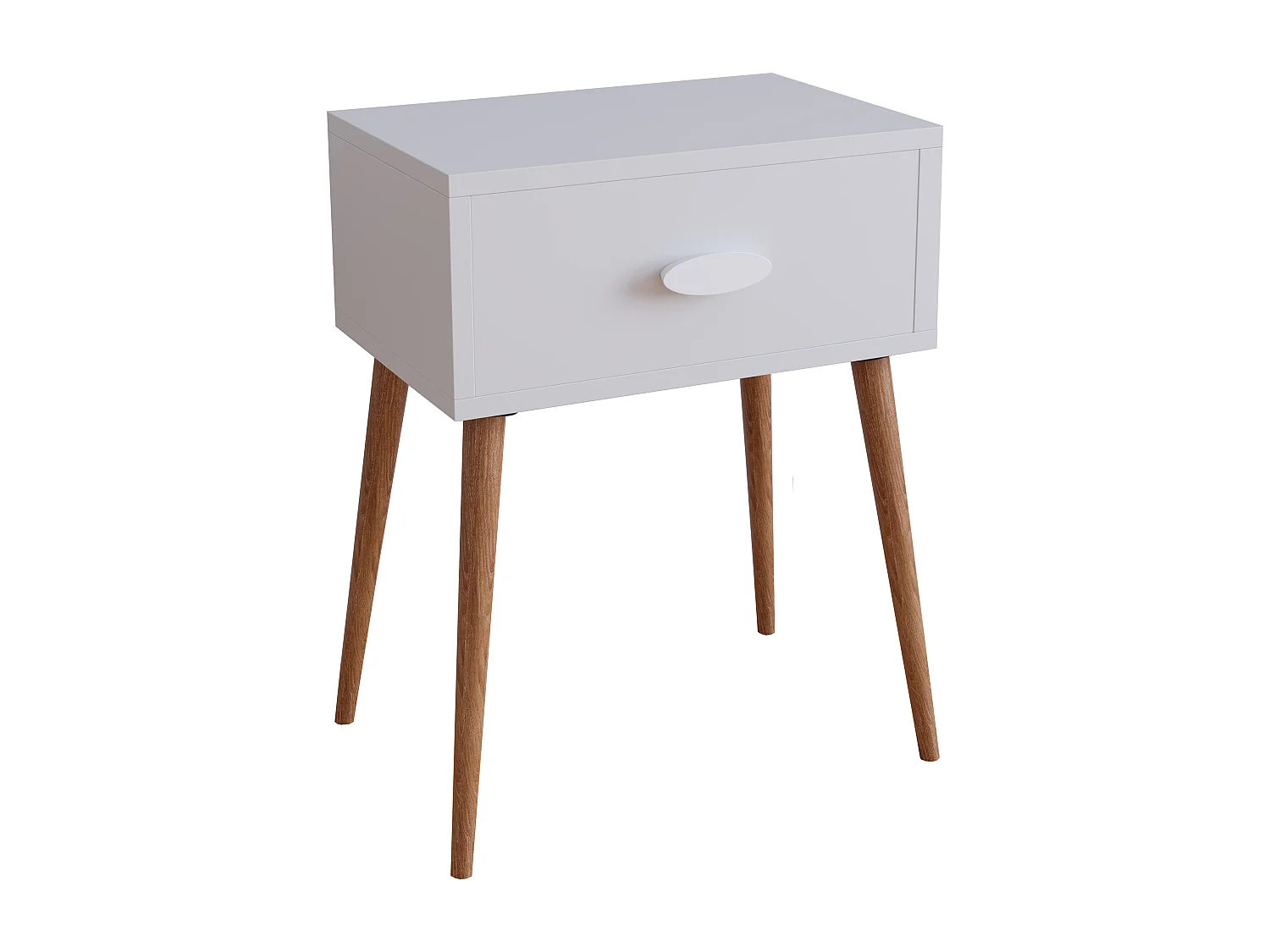 bedside table Slepal White H. 60 x W. 45 x D. 30 cm