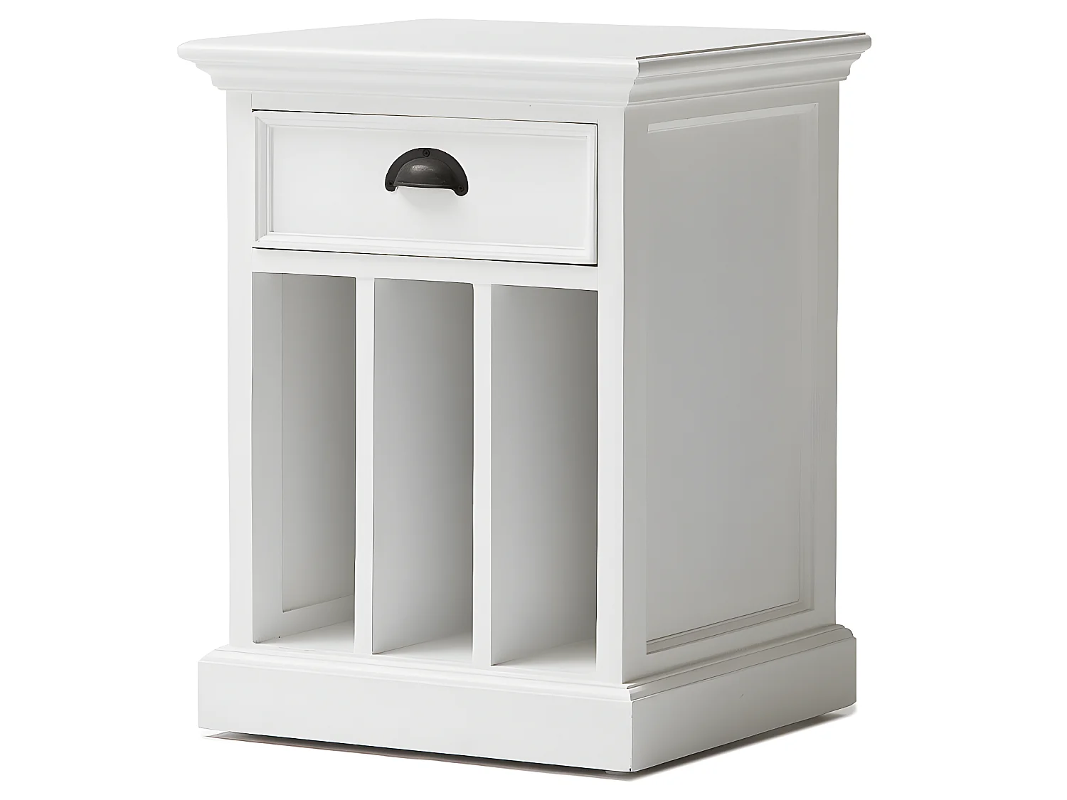 Halifax nachtkastje met lade, in wit.