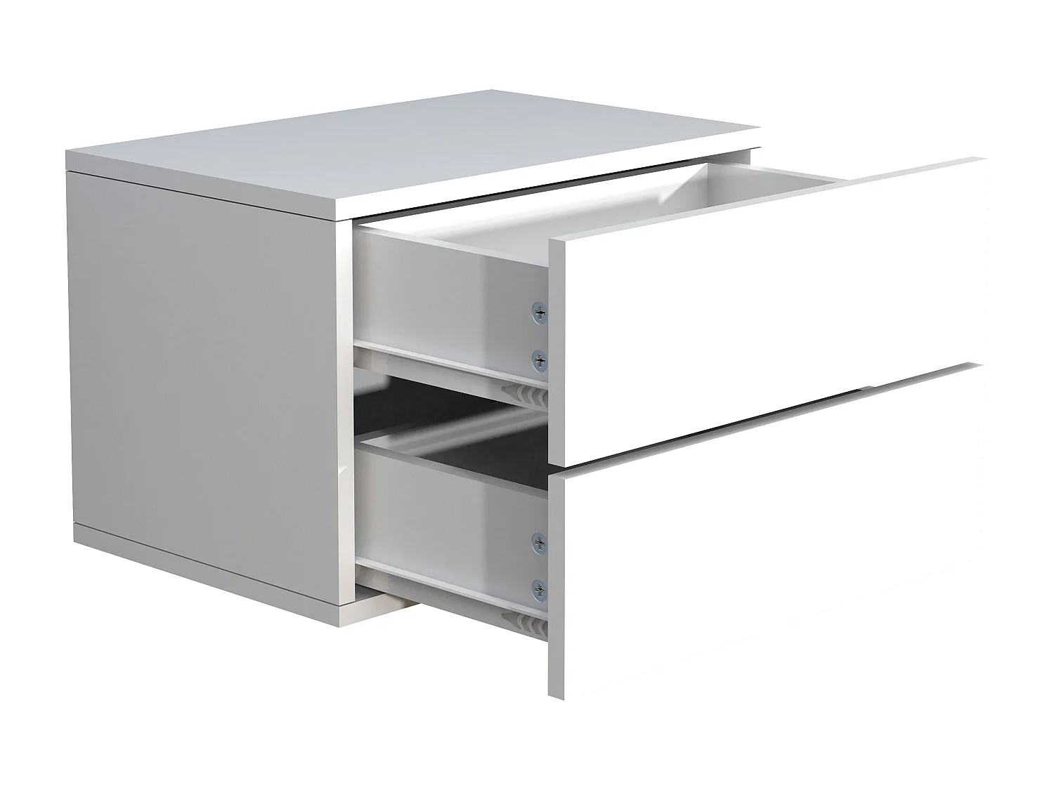 bedside table Usal White H. 30 x W. 45 x D. 32 cm