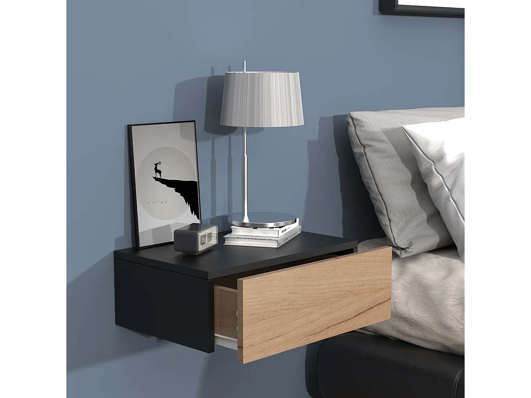 Holz Wandschublade Wand Hänge Nachttisch Usal M45
