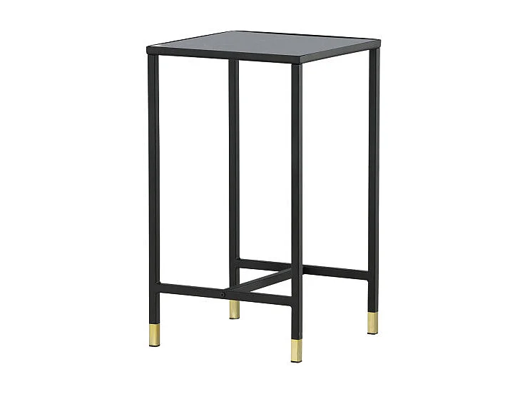 Table d'Appoint Design "Dipp" 70cm Noir