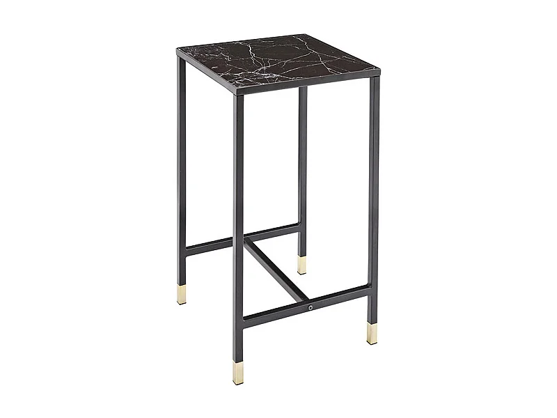 Table d'Appoint Design "Dipp" 70cm Noir