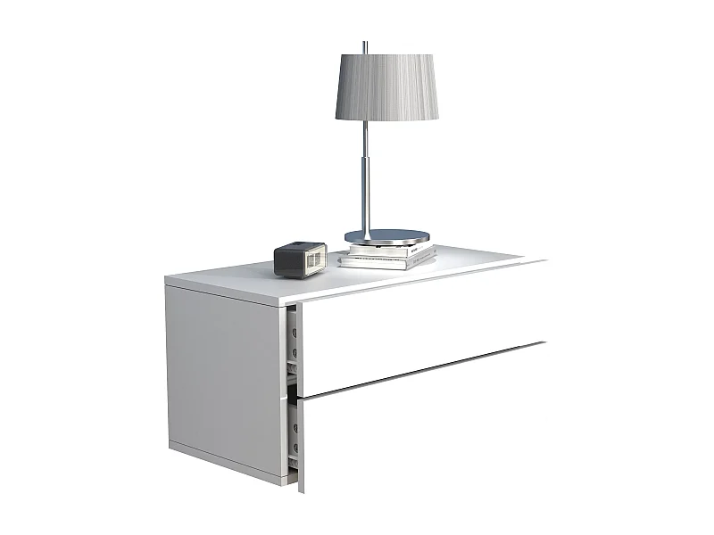 Drewniana ściana wisząca stolik nocny Usal L 60 cm