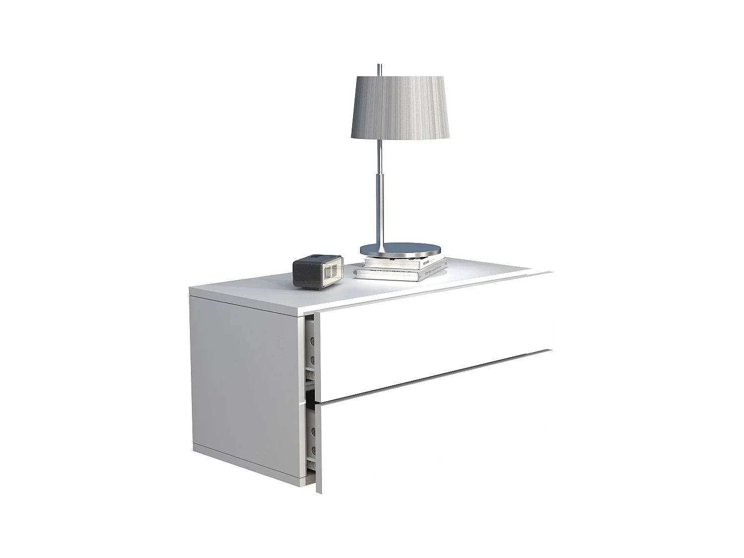 bedside table Usal White H. 30 x W. 60 x D. 32 cm