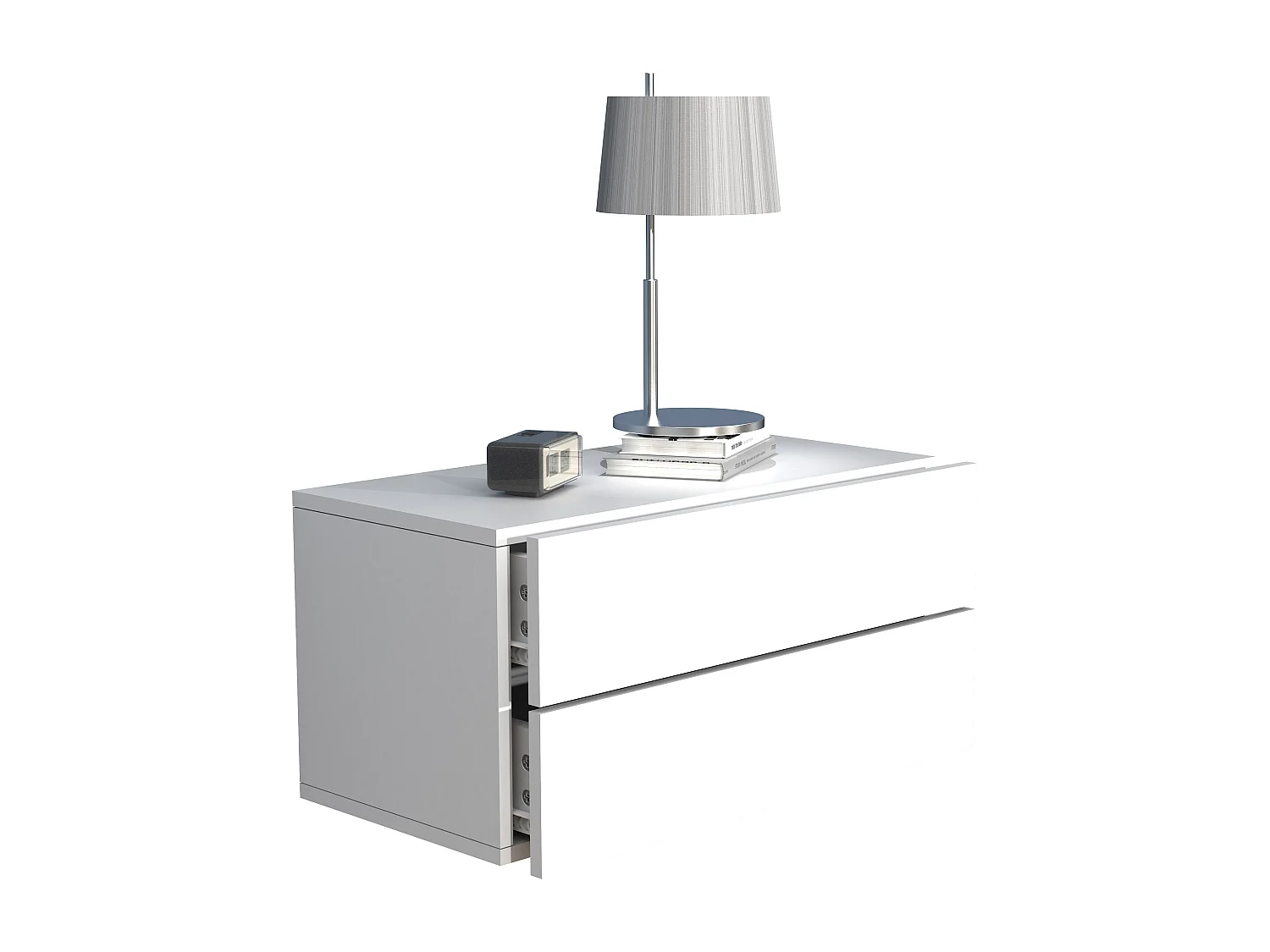 Drewniana ściana wisząca stolik nocny Usal L 60 cm