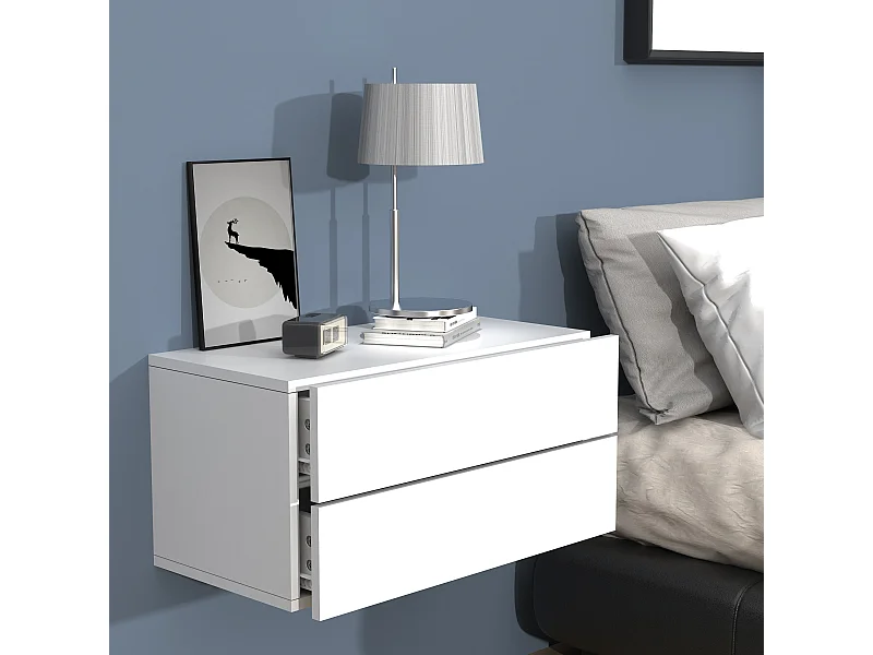 Comodino in legno Usal L 60 cm