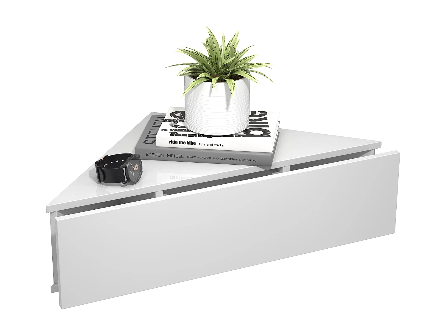 mesita de noche Usal Blanco AL. 15 x AN. 60 x P. 43 cm