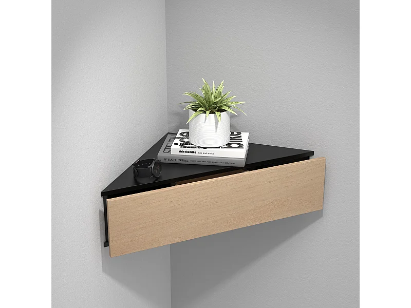 Narożna półka ścienna szuflada nocny stół UsalS