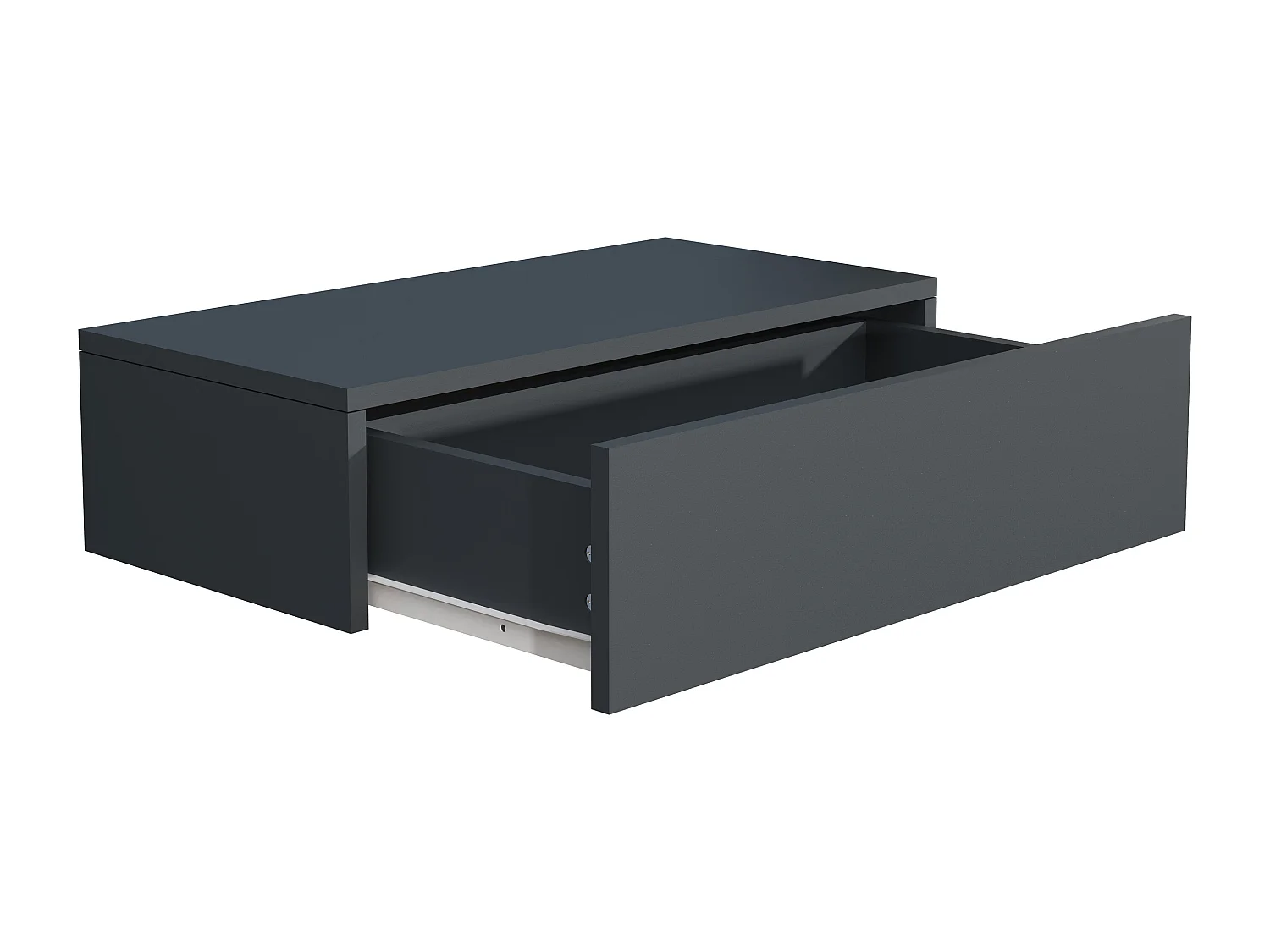 bedside table Usal Anthracite H. 15 x W. 60 x D. 30 cm