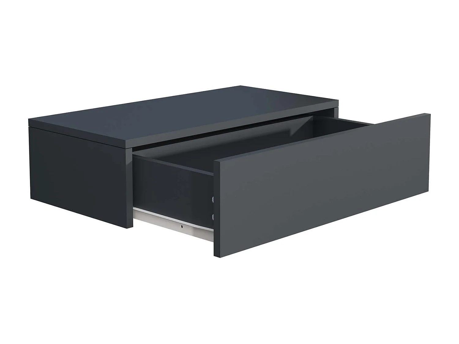 bedside table Usal Anthracite H. 15 x W. 60 x D. 30 cm