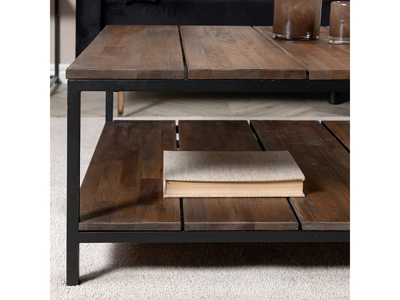 Table Basse en Teck "Padang" 80cm Naturel