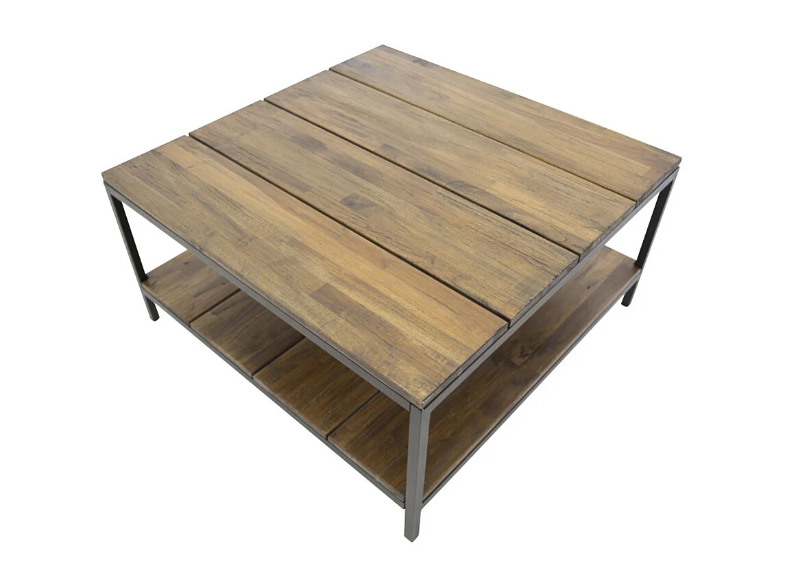 Table Basse en Teck "Padang" 80cm Naturel