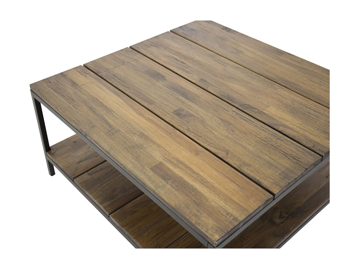 Table Basse en Teck "Padang" 80cm Naturel