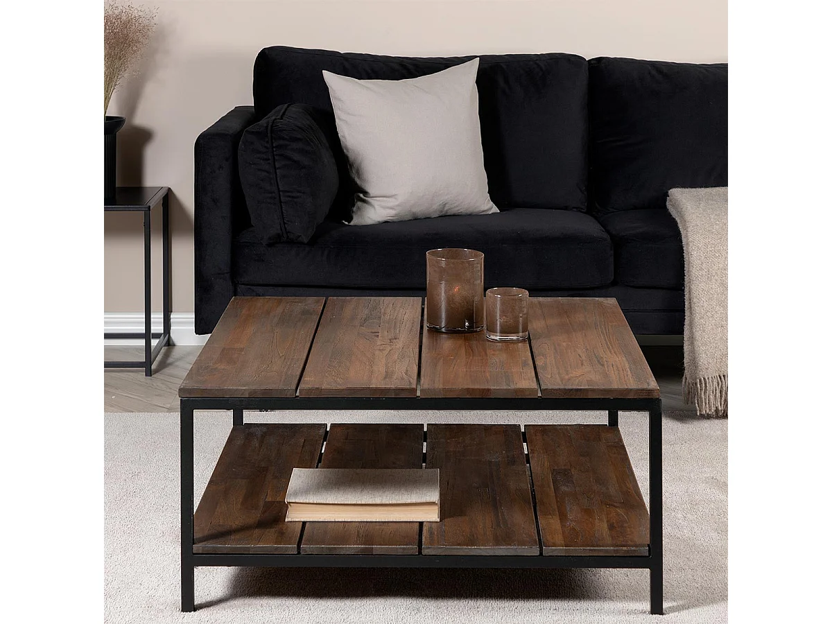 Table Basse en Teck "Padang" 80cm Naturel