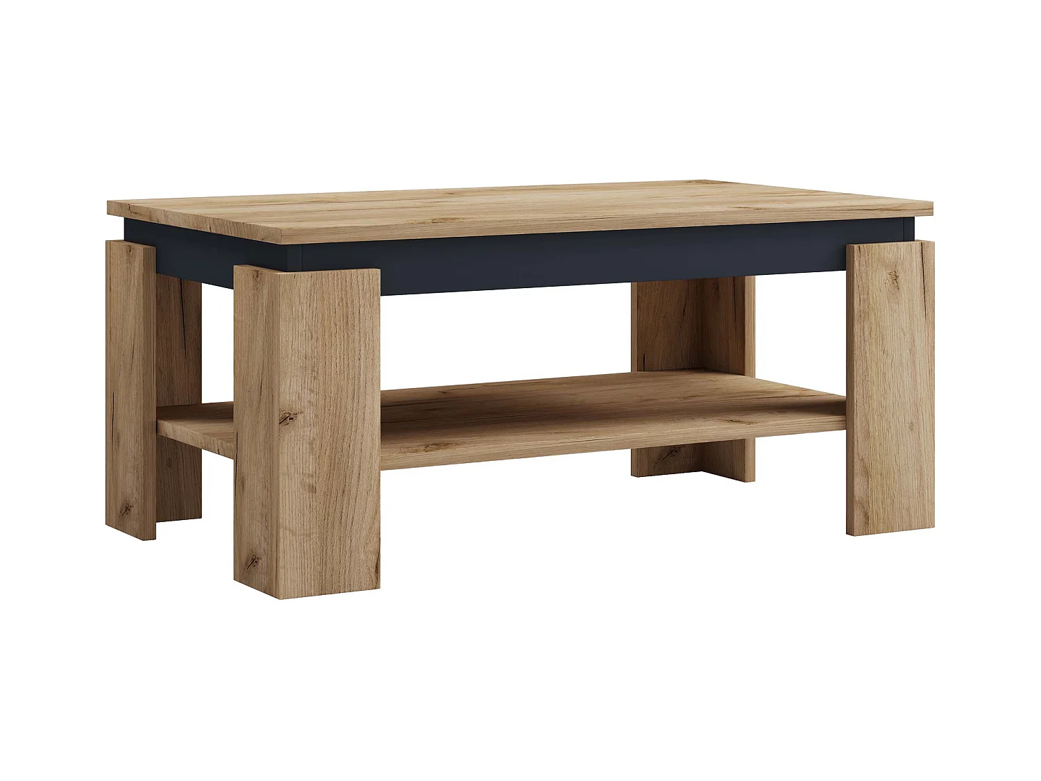 Houten slaapbank Koffietafel Rolas