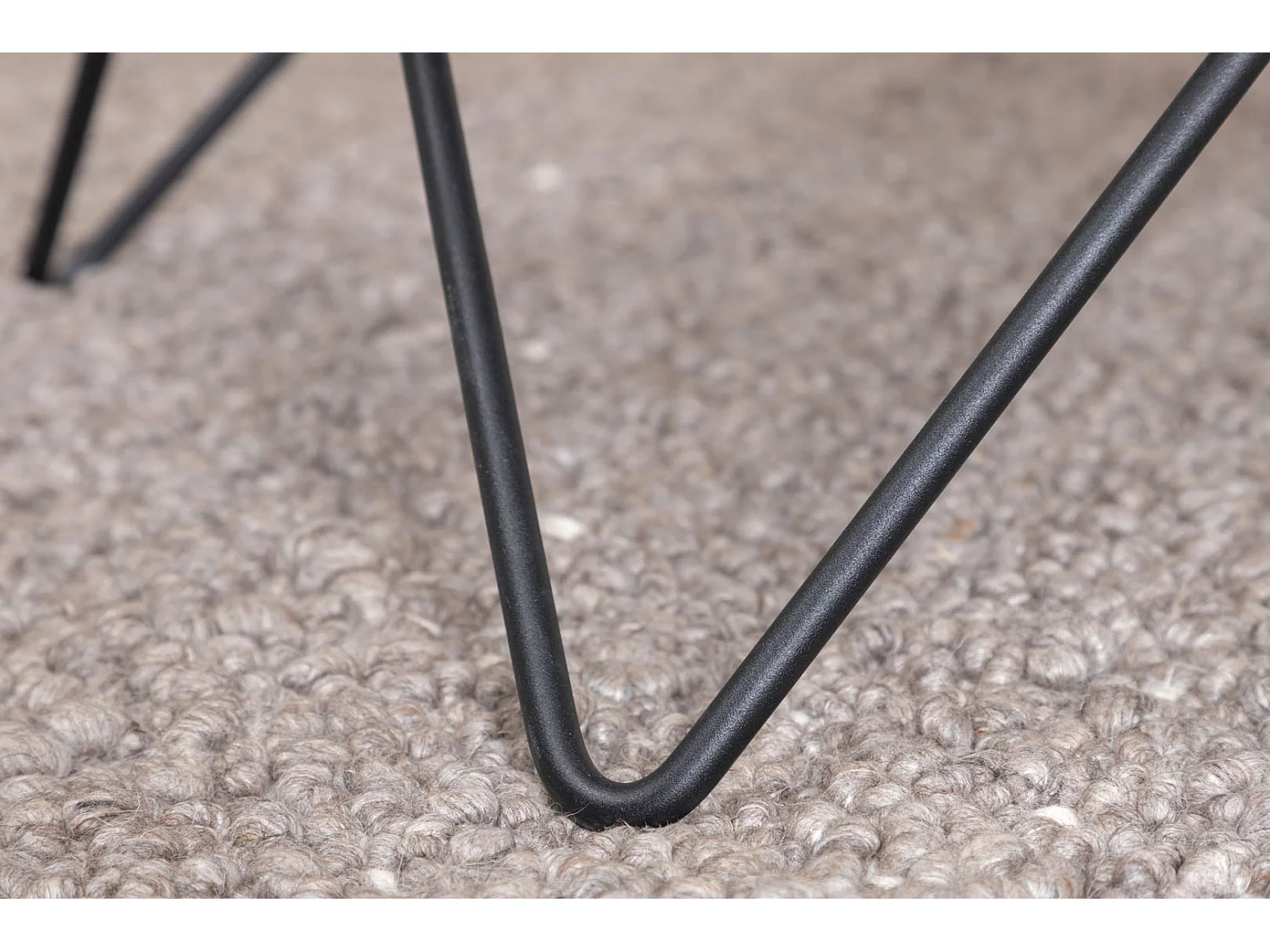 Table Basse en Verre Marbré "Tristar" 80cm Gris