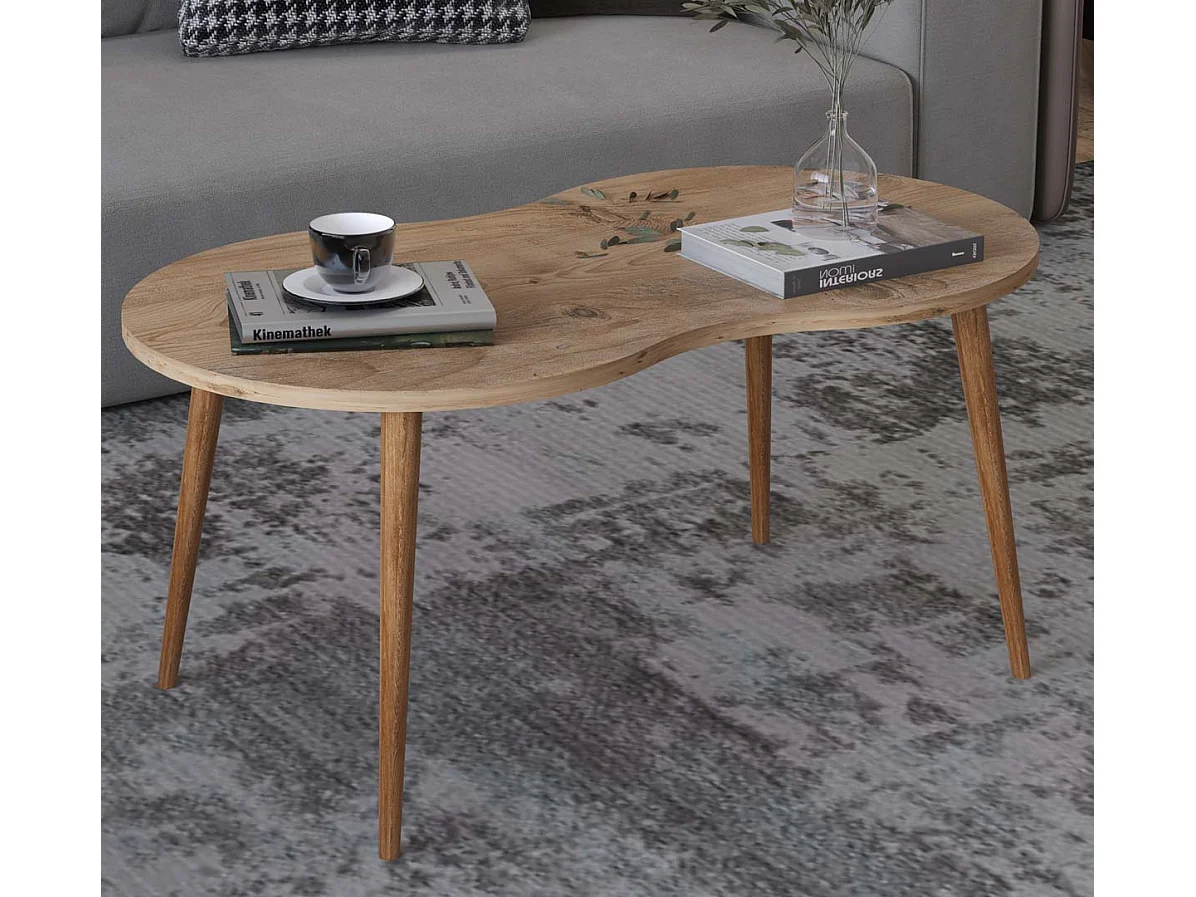 Houten slaapbank salontafel Barilo