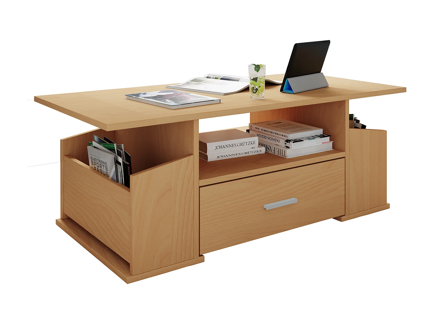 Side table & coffee table Junata Book H. 44 x W. 110 x D. 52 cm