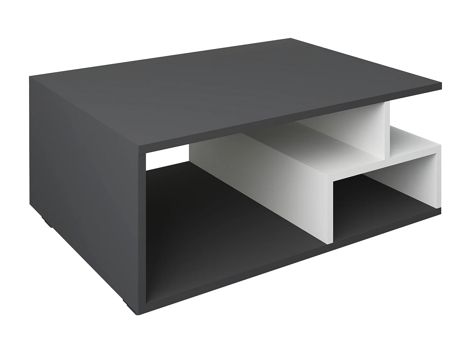Side table & coffee table Sulas Anthracite / White H. 40 x W. 80 x D. 50 cm
