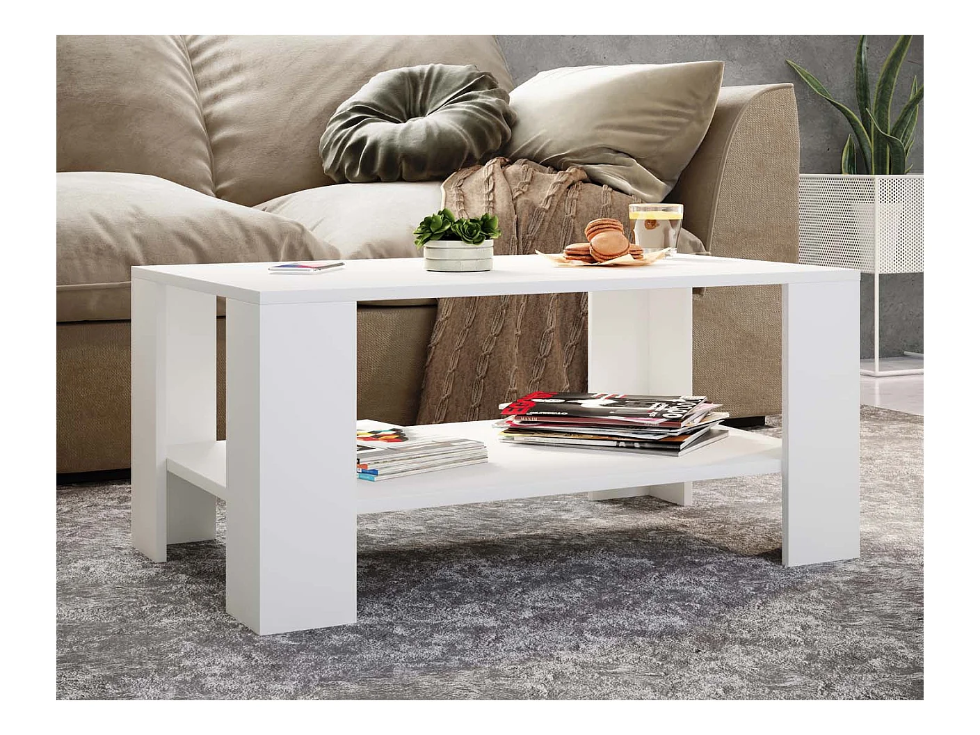 Holz Sofatisch Couchtisch Beistelltisch Dalus