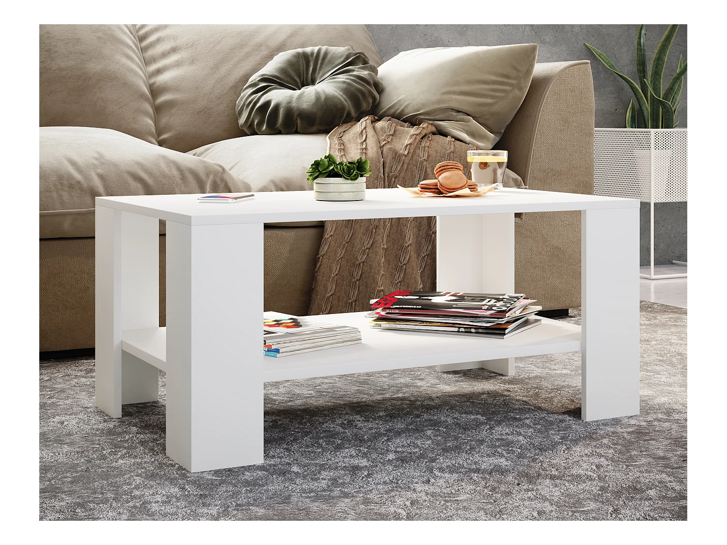 Holz Sofatisch Couchtisch Beistelltisch Dalus