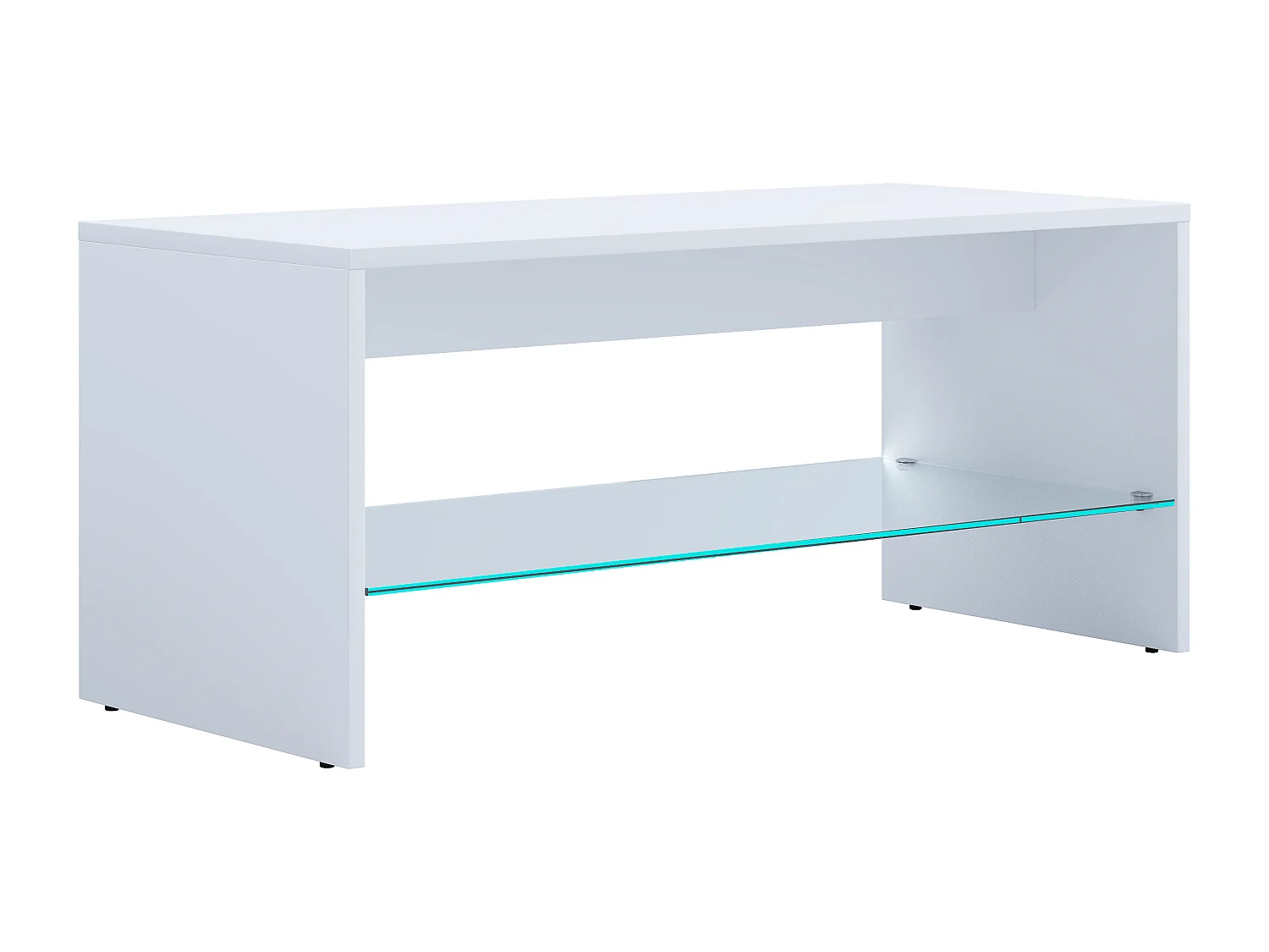 Mesa lateral & mesa de café Wisal Branco A. 40 x L. 90 x P. 40 cm