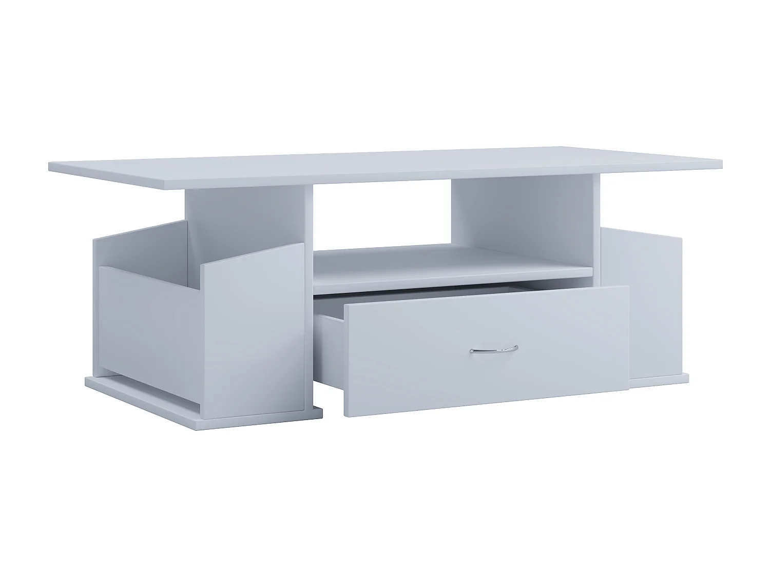 Side table & coffee table Junata White H. 44 x W. 110 x D. 52 cm