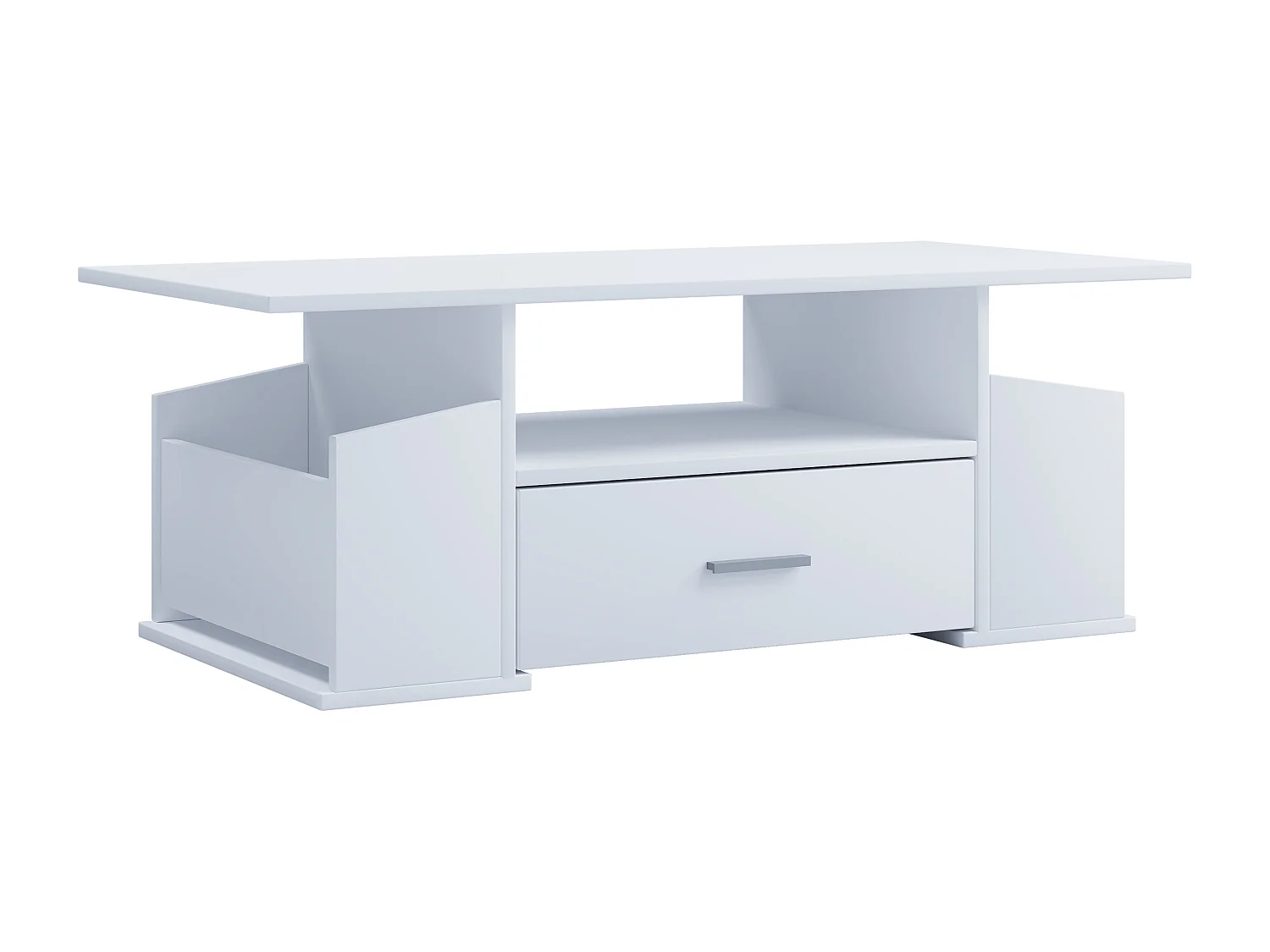 Side table & coffee table Junata White H. 44 x W. 110 x D. 52 cm