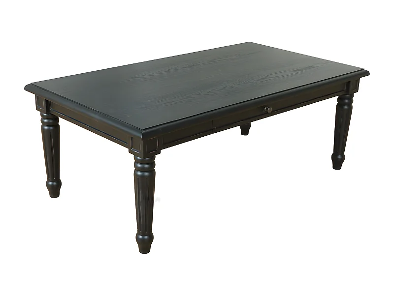 Amaretta Table basse à 2 tiroirs, noir.