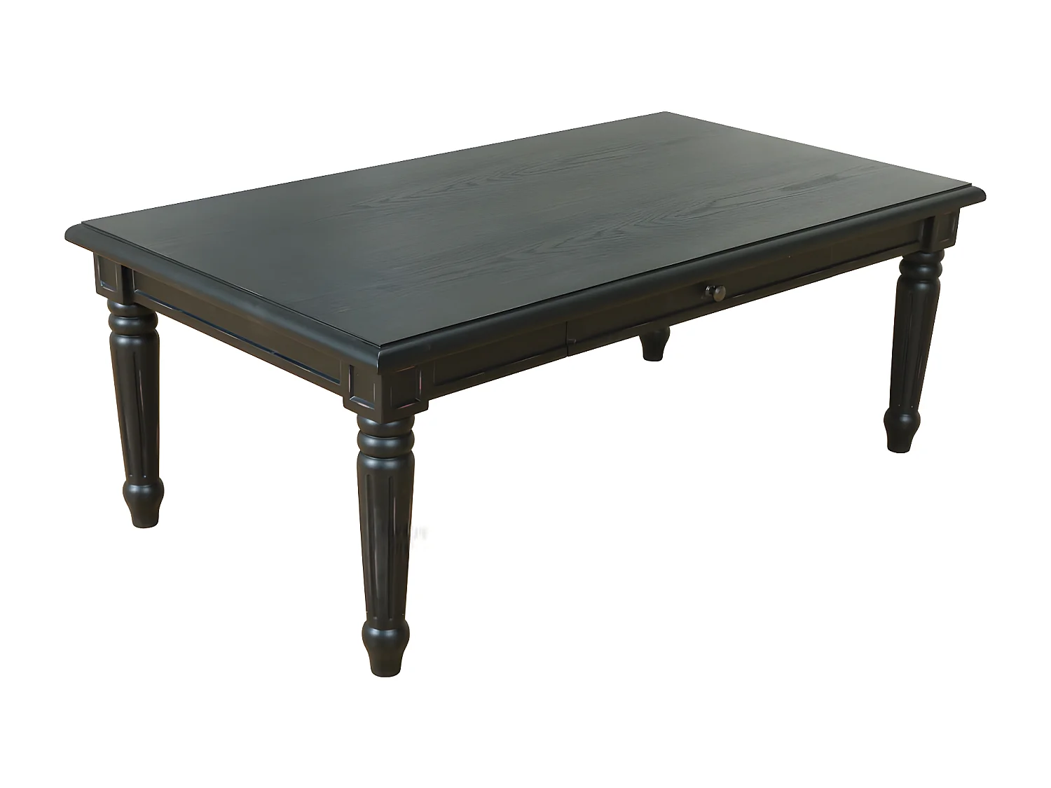 Amaretta Table basse à 2 tiroirs, noir.