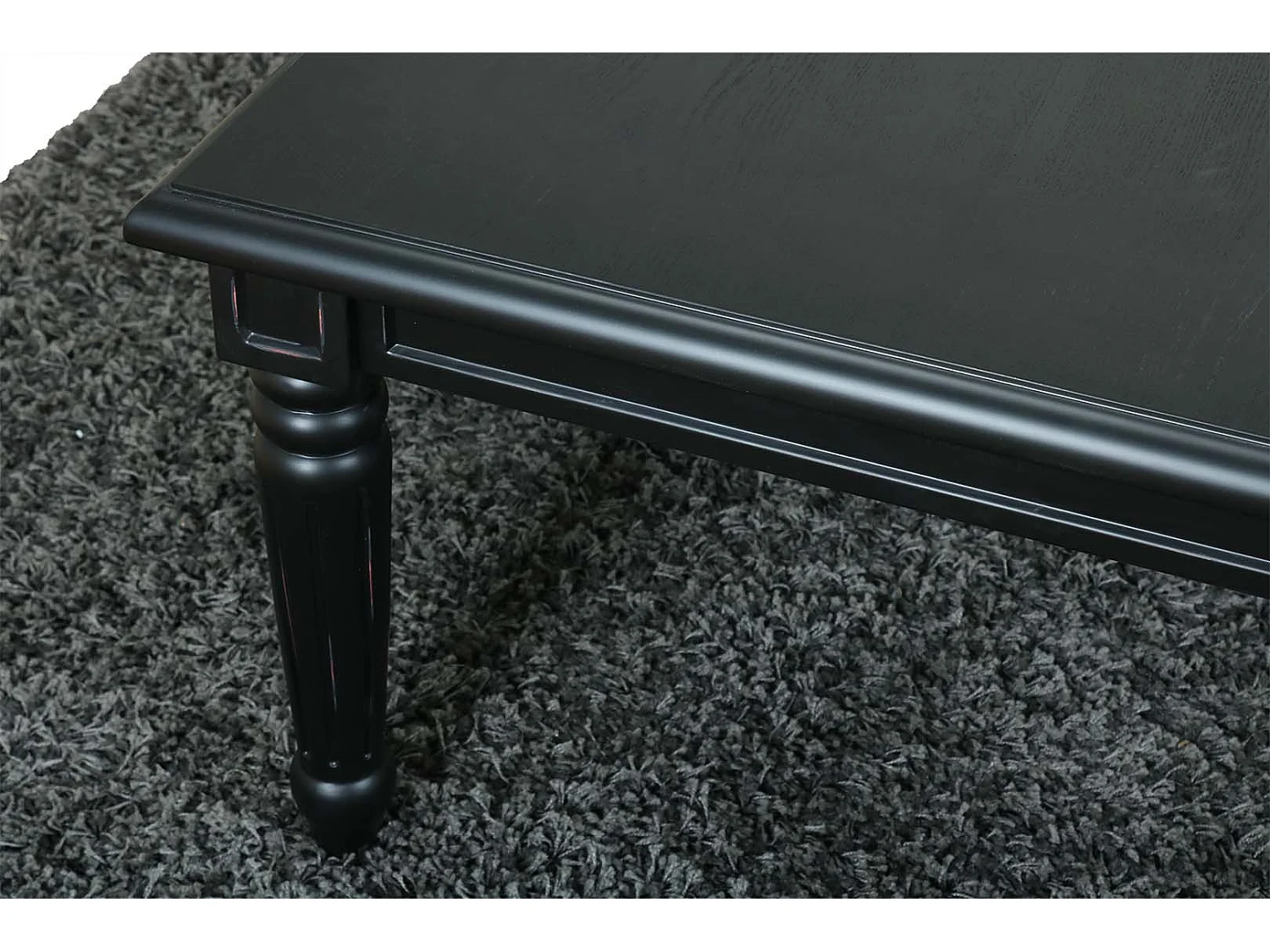 Amaretta Table basse à 2 tiroirs, noir.